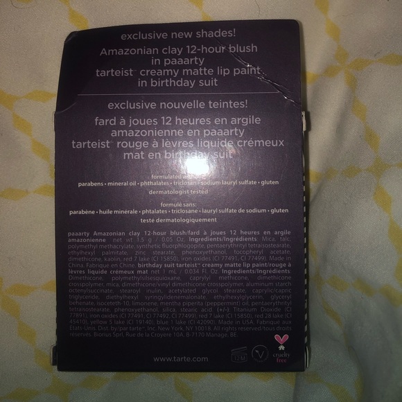 NWT tarted Amazonian clay blush and lipstick duo - Picture 2 of 2